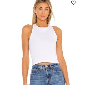 Free People Intimately Haley Racerback Brami Ribbed Tank Top Closet Staple Small